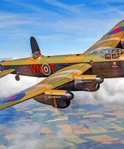 lancaster bomber paint by number