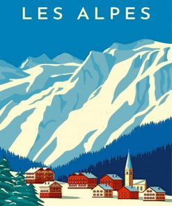 Les Alpes paint by number