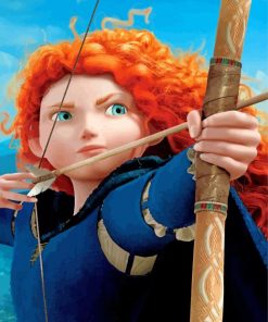 merida Disney Strong Female paint by numbers