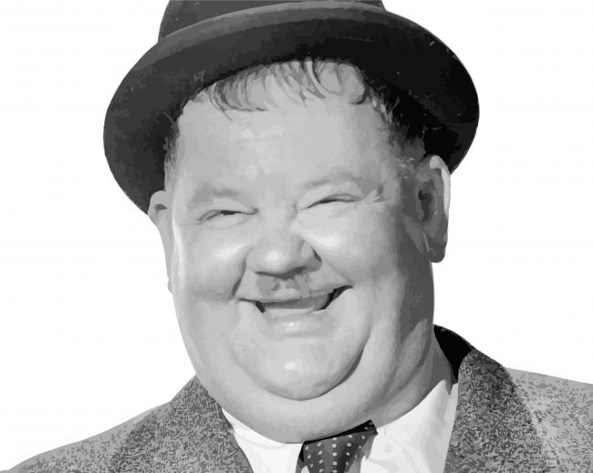 Oliver Hardy paint by number