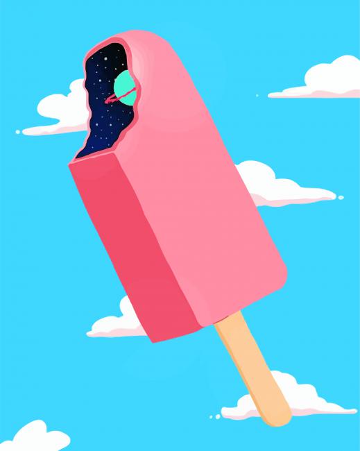 Popsicle Illustration paint by numbers