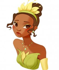 princess tiana art paint by number