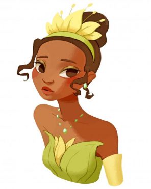 princess tiana art paint by number