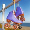 Purple Roller Skates paint by numbers