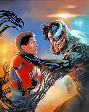 Spider Man Vs Venom paint by numbers