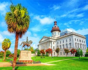 State House South Carolina paint by number