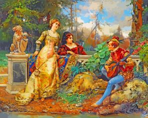 The Court Singer Cesare Auguste Detti paint by number