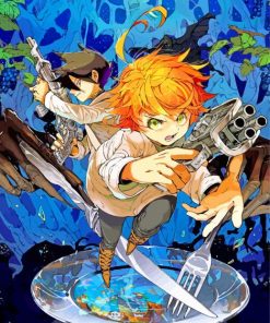 The Promised Neverland Manga paint by numbers