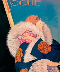 vintage vogue poster paint by numbers