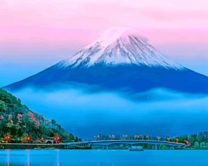 Volcanic Cone Japan Mount Fuji paint by numbers