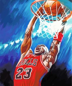 Basketball Michael Jordan paint by numbers
