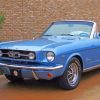 Blue Classic Ford Mustang paint by numbers