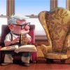 Carl Fredricksen Up Movie paint by numbers