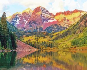 Colorado Landscape paint by numbers