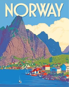 Europe Norway Poster paint by numbers