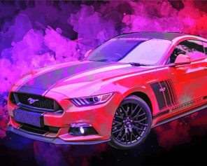 Ford Mustang GT Car paint by numbers