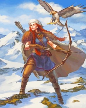 Ginger Girl Hunter paint by numbers