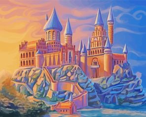 Hogwarts Castle Art paint by numbers