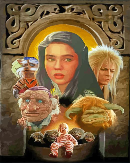 Labyrinth Movie Illustration paint by numbers