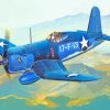 Navy Plane paint by numbers
