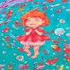 Ponyo Animation Art Paint by numbers