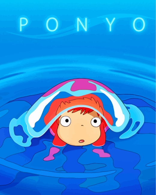 Ponyo Goldfish paint by numbers