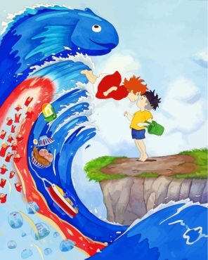 Ponyo Studio Ghibli paint by numbers