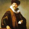 Portrait Of Nicolaes Ruts Rembrandt Art paint by numbers