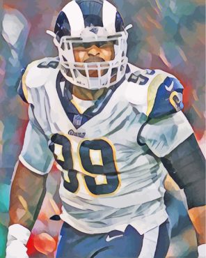 Aaron Donald NFL Football paint by numbers