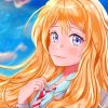 Adorable Kaori Anime paint by numbers