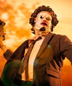 Aesthetic Leatherface paint by numbers