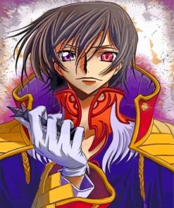 Aesthetic Lelouch Lamperouge Anime paint by numbers