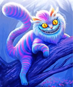 Cheshire Cat Art paint by numbers