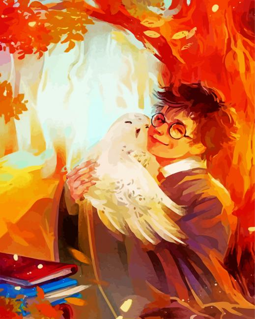 Harry Potter And Hedwig paint by numbers