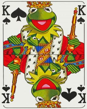 King Kermit paint by numbers