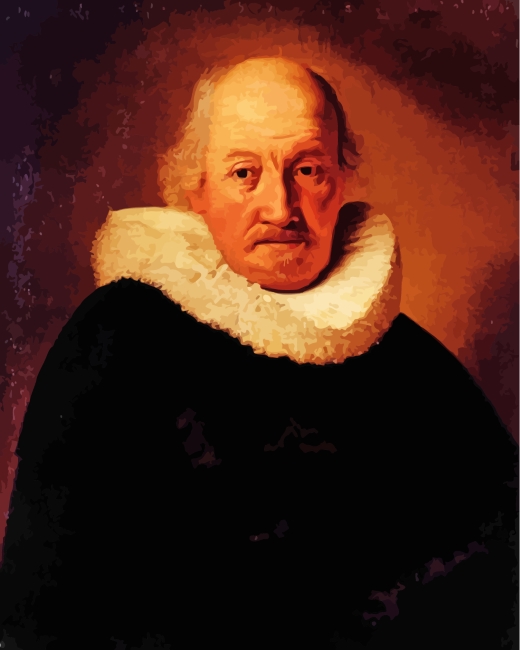Portrait Of An Old Man Rembrandt Art paint by numbers