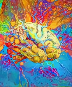 Psychedelic Brain Art paint by numbers