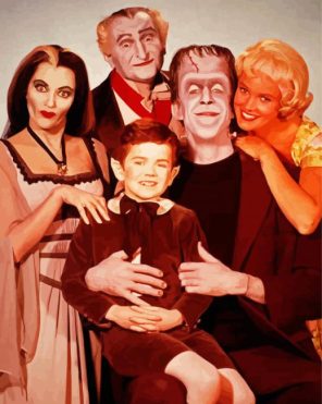 The Munsters paint by numbers
