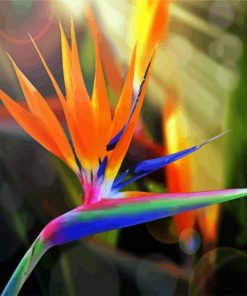Bird of paradise flower- Paint By Numbers