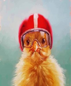 Bird With Helmet Paint By Numbers