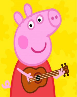 Guitarist peppa pig paint by numbers