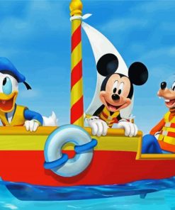 Mickey Mouse And His Friends paint by numbers