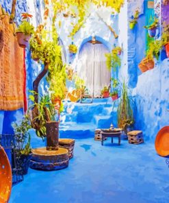 Chefchaouen City Paint By Numbers