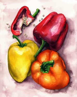 Painting Peppers Paint By Numbers