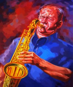 Saxophone Player Paint By Numbers