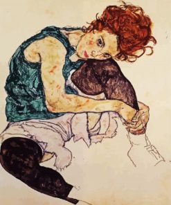 Seated woman Paint By Numbers
