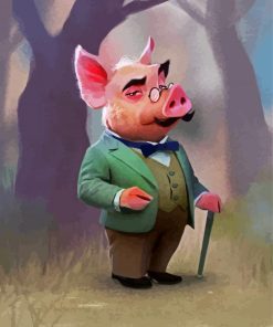 Old Mr Pig Paint By Numbers