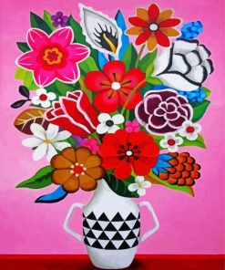 Flower's Vase-Paint By Numbers