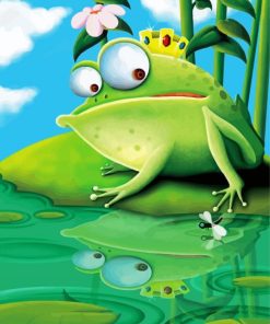 Green Frog Paint By Numbers