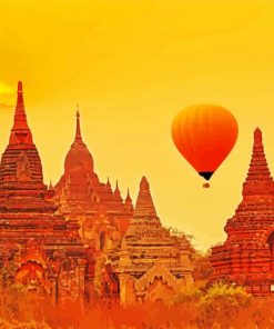 Air Ballon Above Bagan Paint By Numbers